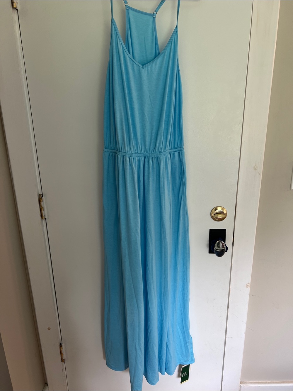 HALARA Light Blue Strappy Maxi Dress